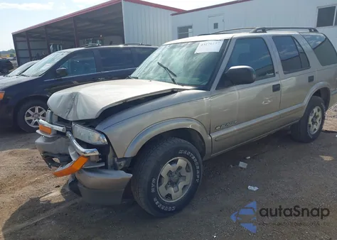2002 Chevrolet Blazer Ls from USA, damaged, VIN 1GNDT13W92K231525